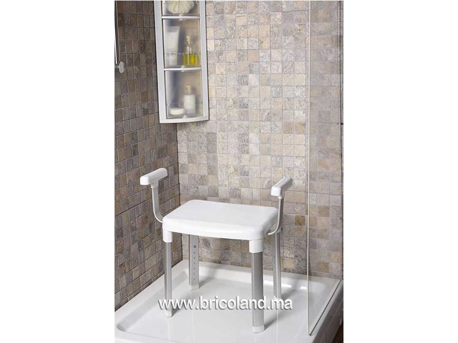 Chaise de salle de bain avec accoudoirs-13138