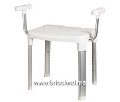 Chaise de salle de bain avec accoudoirs-thumbnail