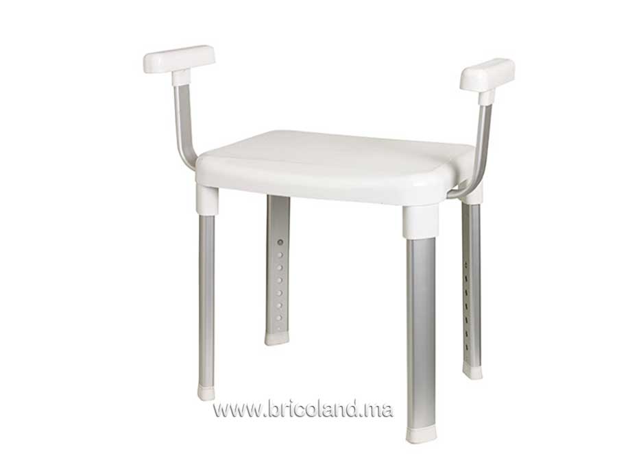 Chaise de salle de bain avec accoudoirs-0