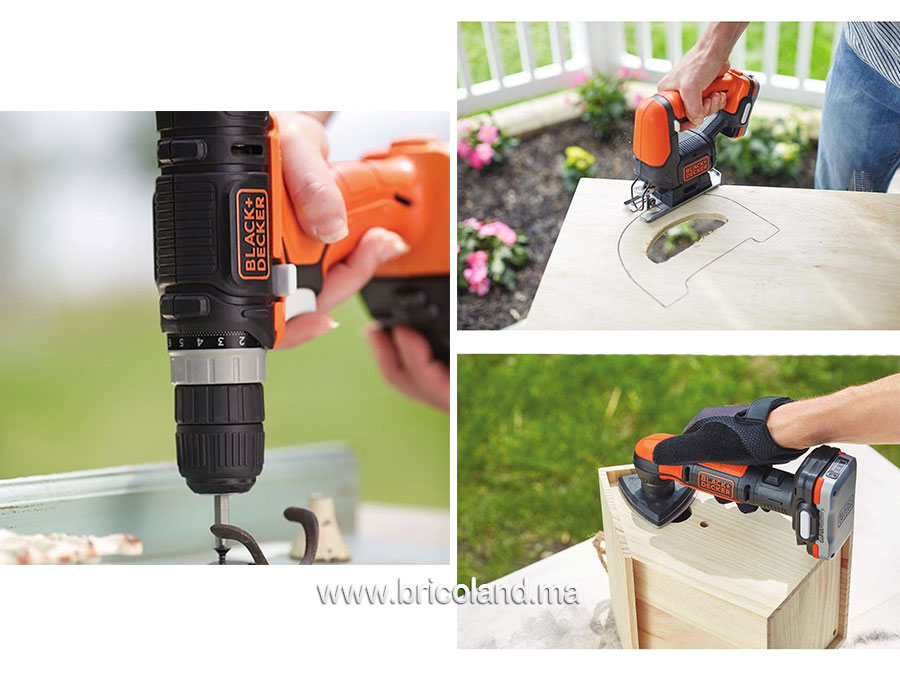Kit 4 outils sans fil GoPak BDCK502C1 - Black+Decker-13220