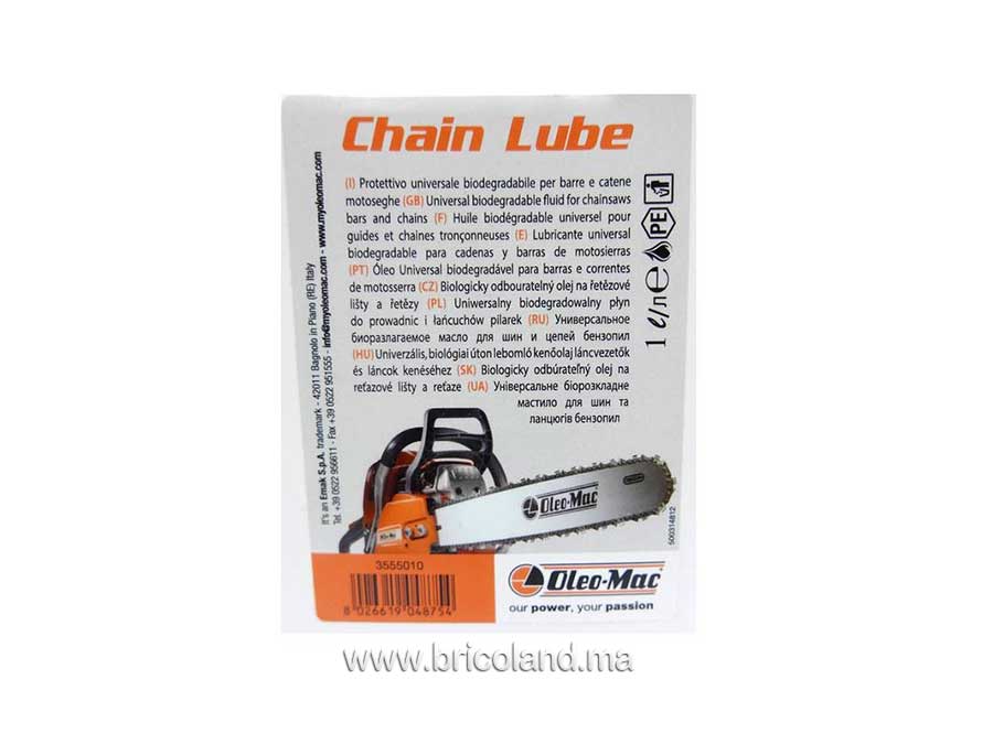 Lubrifiant barre de guidage et chaine 1L - Oleomac-13016