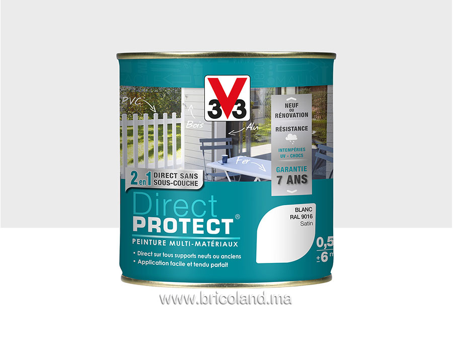 Peinture multi-matériaux Direct Protect Satin 0.5L - V33-0