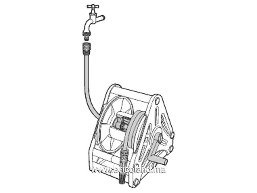 Dévidoir portable complet 15m - GARDENA-13302