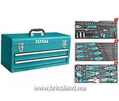 Mini servante à outil 3 tiroirs 97 pièces THPTCS70971 - TOTAL-thumbnail