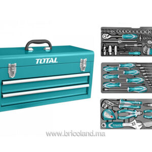 Mini servante à outil 3 tiroirs 97 pièces THPTCS70971 - TOTAL-0