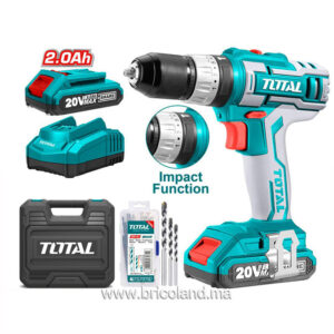 Perceuse visseuse à percussion 20V TIDLI200215 - TOTAL-0