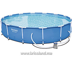 Piscine hors sol ronde Steel Pro 427 x 84 cm avec pompe de filtration - Bestway-thumbnail