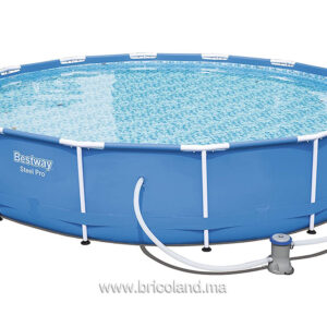Piscine hors sol ronde Steel Pro 427 x 84 cm avec pompe de filtration - Bestway-0