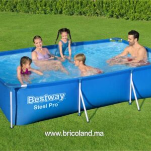 Piscine hors sol Steel Pro™ 300 x 201 x 66 cm avec pompe et cartouche de filtration-0