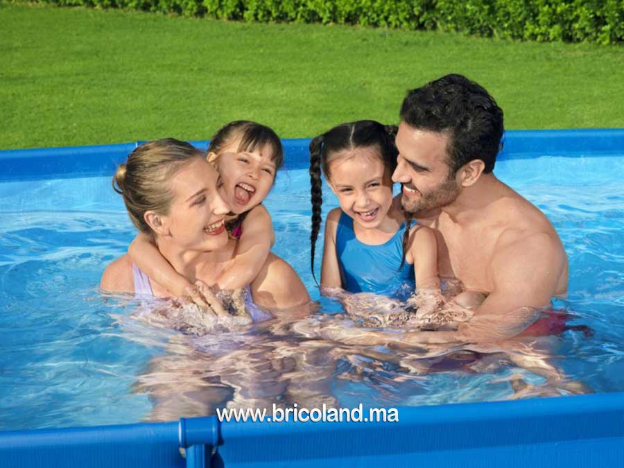 Piscine hors sol Steel Pro™ 300 x 201 x 66 cm avec pompe et cartouche de filtration-13773