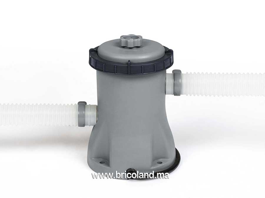 Piscine hors sol Steel Pro™ 300 x 201 x 66 cm avec pompe et cartouche de filtration-13771