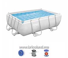 Piscine hors sol rectangulaire Power Steel™ 282 x 196 x 84 cm avec pompe de filtration-thumbnail