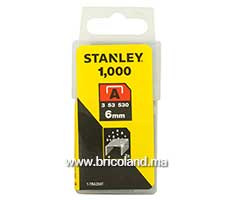 Agrafes 6Mm Type A - Boite De 1000Pcs STANLEY-thumbnail