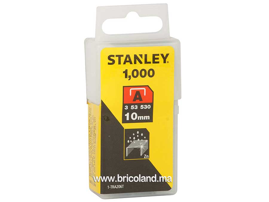 Agrafes 10 Mm Type A - Boite De 1000Pcs STANLEY-0