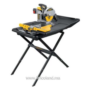 Scie à carrelage humide 10 pouces + support - DeWALT-0
