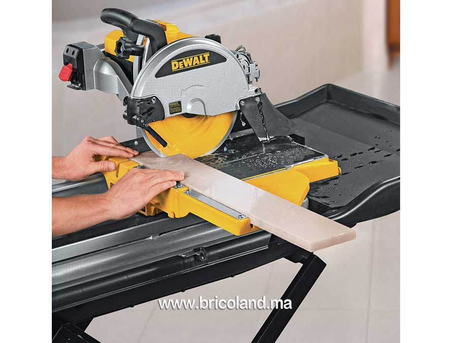 Scie à carrelage humide 10 pouces + support - DeWALT-14024