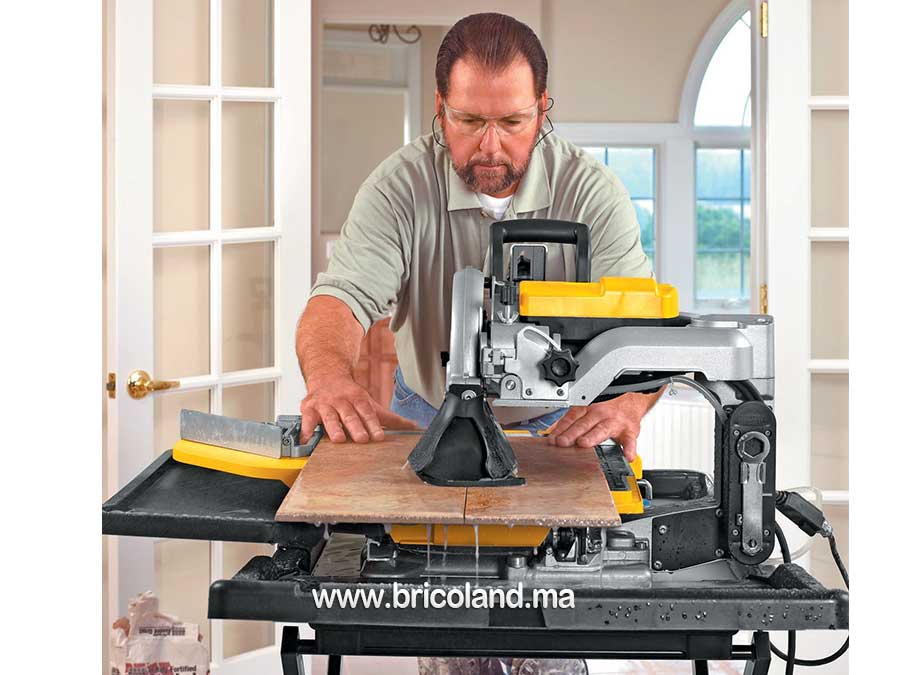 Scie à carrelage humide 10 pouces + support - DeWALT-14025
