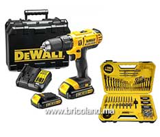 Perceuse à percussion 18 V 1.5Ah + 100 Accessoires - DeWALT-thumbnail
