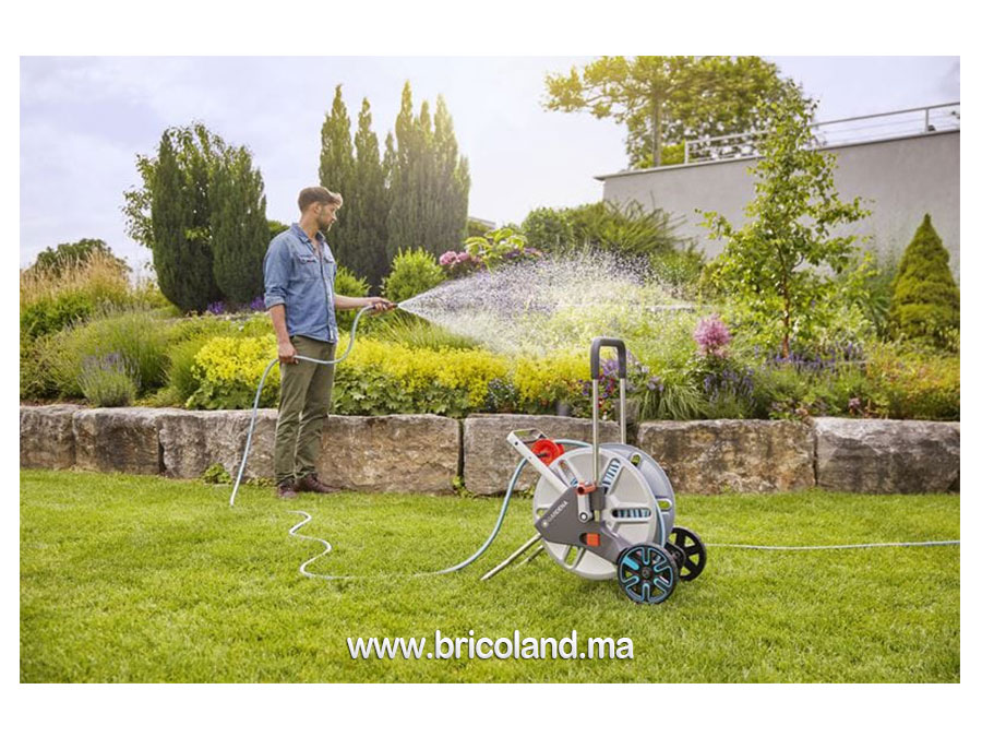 Dévidoir sur roues métallique CleverRoll L Easy 30 m 18552-26 - Gardena-14260