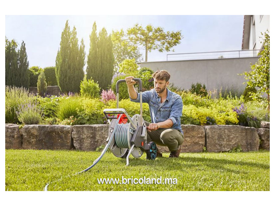 Dévidoir sur roues métallique CleverRoll L Easy 30 m 18552-26 - Gardena-14262