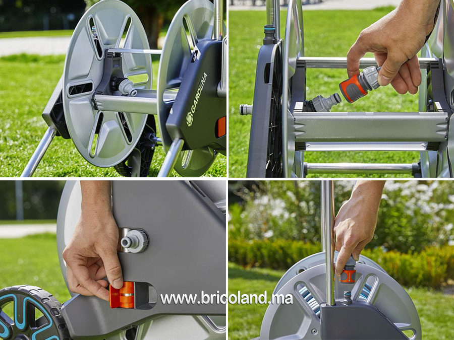 Dévidoir sur roues métallique CleverRoll M 25m 15mm - 18543-26 - Gardena-14223