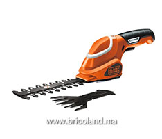 Sculpte-haie Cisaille à gazon 7V Lithium GSL700-QW - Black+Decker-thumbnail