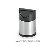 Poubelle à couvercle pivotant en inox 3L-thumbnail