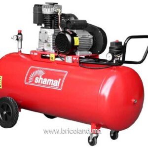 Compresseur d'air 3 HP. 200 litres Courroie Monophasé - SHAMAL-0