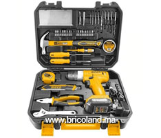 Coffret visseuse 12V + 126 outils et accessoires - INGCO-thumbnail