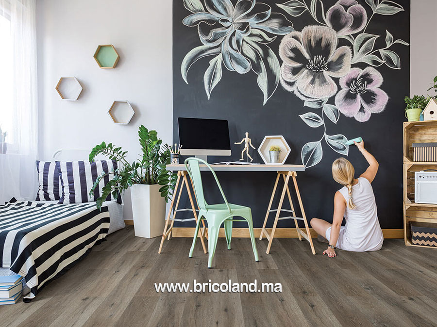 Parquet flottant Rustic Fawn Oak 1225x195mm - Hydrocork-14613