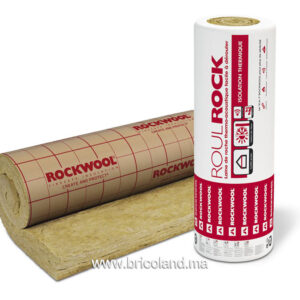 Rouleau isolant Roulrock Kraft 120x500x10cm 6m² - 36(kg/m³) - ROCKWOOL-0