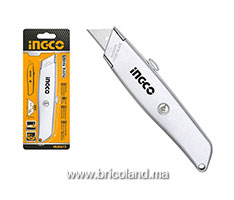 Couteau utilitaire HUK615 Zinc - INGCO-thumbnail