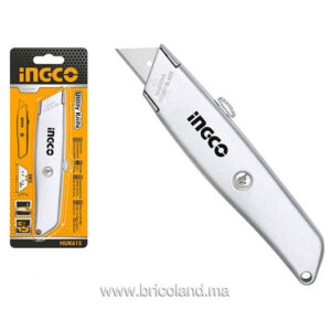 Couteau utilitaire HUK615 Zinc - INGCO-0