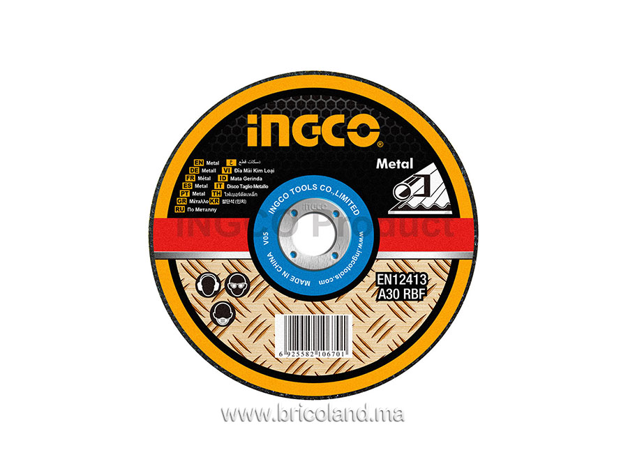 Disque à tronçonner 125 x 22.2 x 1.2mm pour métal- INGCO-0