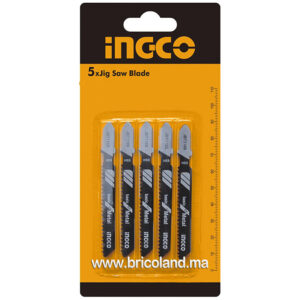 Jeu de 5 lames de scie sauteuse (Métal/Bois/Alu) 74mm - INGCO-0