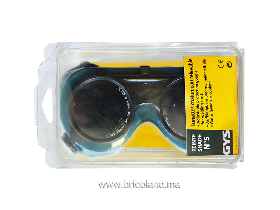 Lunette de soudure chalumeau relevable teinte 5 - GYS-0