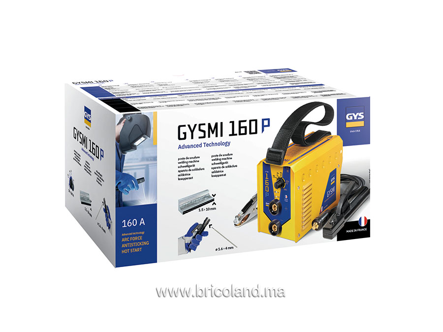 Poste à souder MMA inverter 10 à 160A GYSMI 160P - GYS-15174