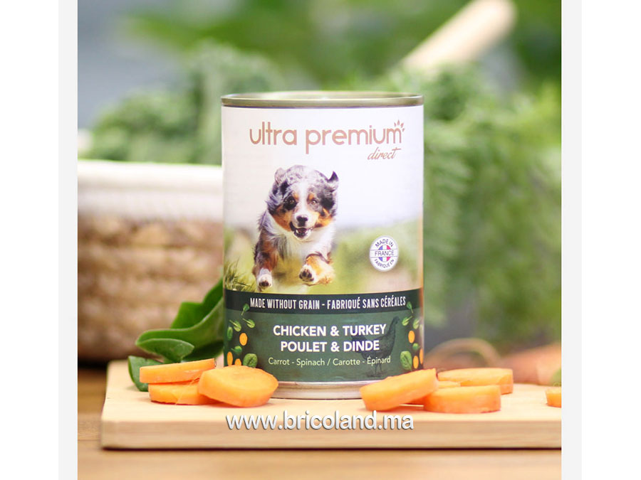 Boîtes de pâtée pour chien de terrine poulet dinde - UltraPremium -15429