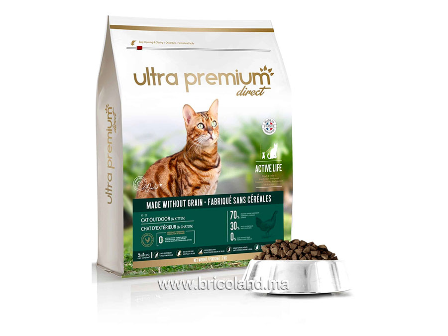 Croquettes Sans Céréales pour chat adulte et chaton d’extérieur - UltraPremium -0