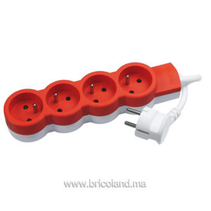 Rallonge multiprise orange (4x2P+T 1,5m) - LEGRAND-0