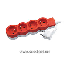 Rallonge multiprise orange (4x2P+T 1,5m) - LEGRAND-thumbnail