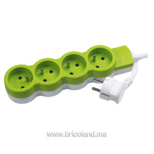 Rallonge multiprise verte (4x2P+T 1,5m) - LEGRAND-0