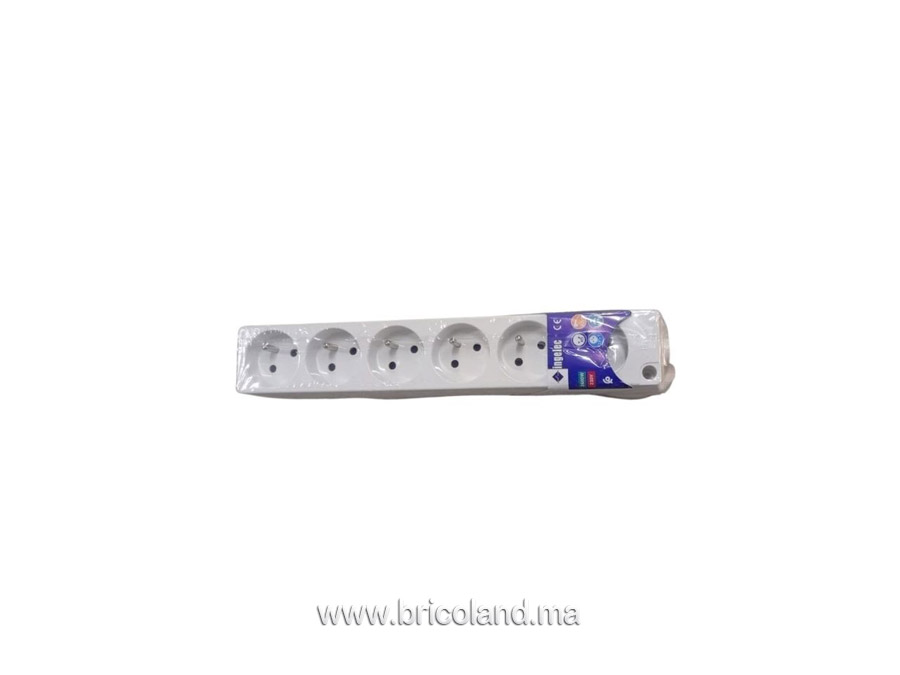 Bloc multiprises sans interrupteur (5x2P+T 1,5m) - INGELEC-0