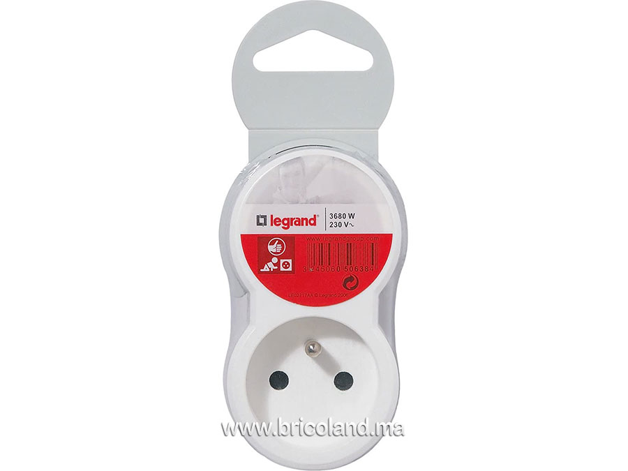 Fiche multiprises 2 Prises (2P+T) - LEGRAND-15626