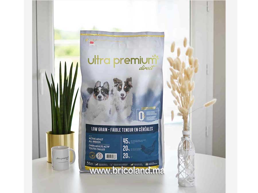 Croquettes pour Chien adulte Actif toutes tailles 12Kg - UltraPremium-16049