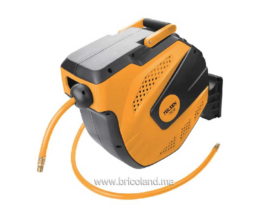 Enrouleur automatique de tuyau pneumatique 15m 73159 - Tolsen-0