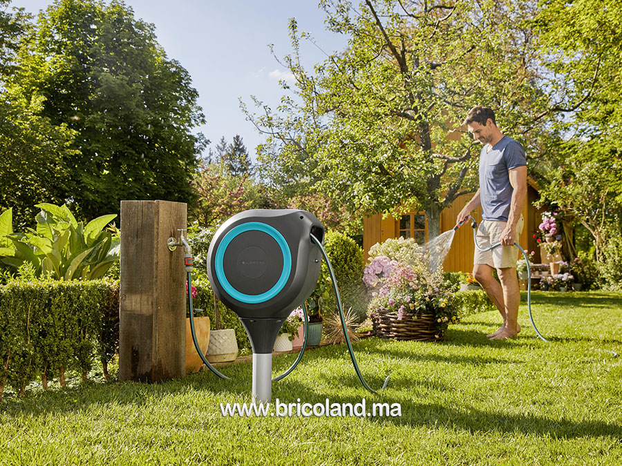 Dévidoir automatique sur pic RollUp M 20m - Gardena-15824