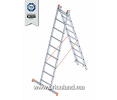 Echelle double en aluminium 2.5+2.5m - SARAYLI-thumbnail