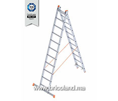 Echelle double en aluminium 3+3m - SARAYLI-thumbnail