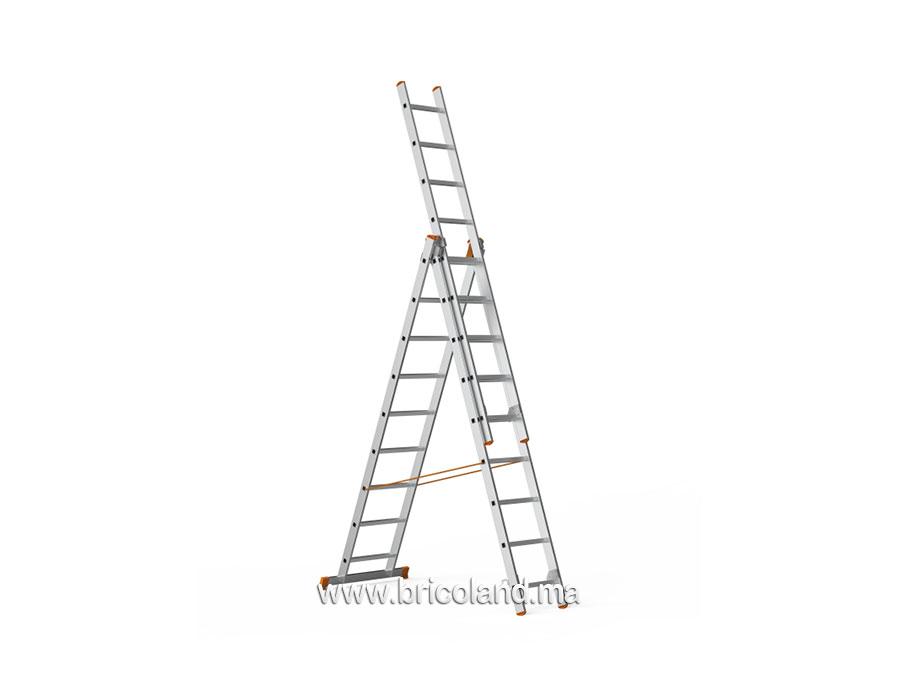 Echelle triple en aluminium 3x2.5m - SARAYLI-0
